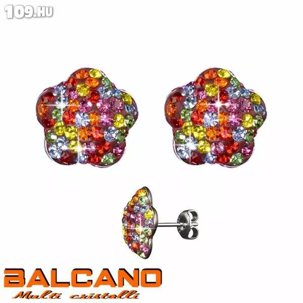 Női fülbevaló BALCANO Multi Cristalli